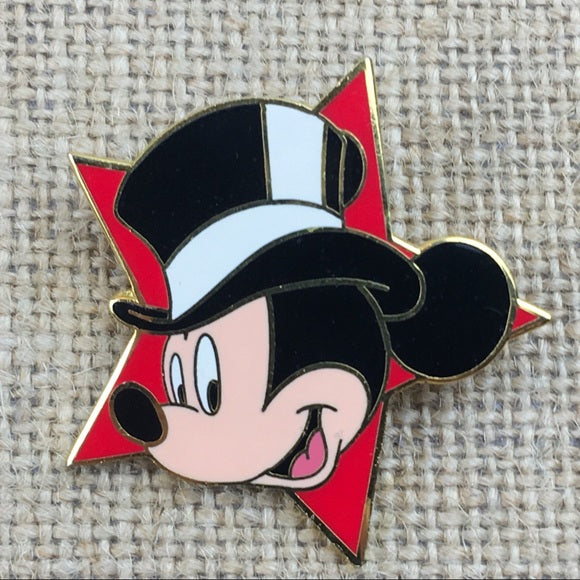 Disney Store Mickey Mouse Formal Hat  Hollywood Character Star Pin