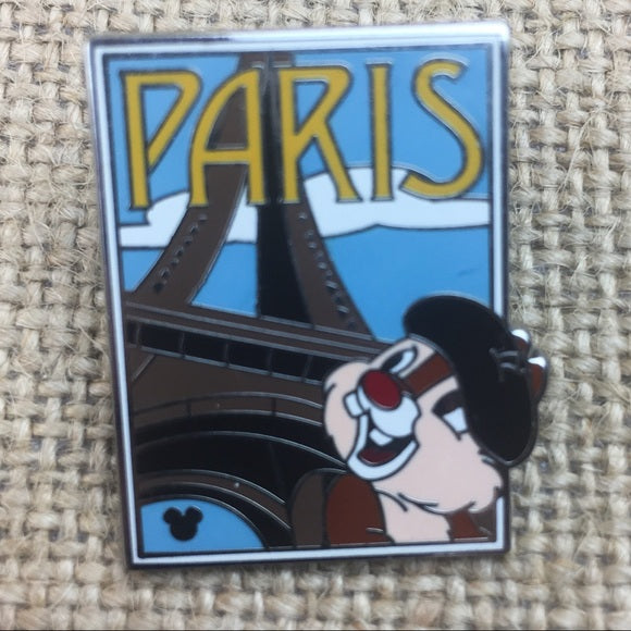 Disney Hidden Mickey Chip n Dale Paris Eiffel Tower Pin