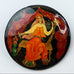 Vintage Lacquer Hand Painted Russian Pin