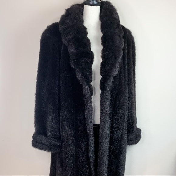 Vintage Nana Creations Faux Fur Full Length Coat