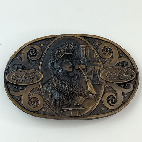 Vintage Coca Cola Company Brass Buckle