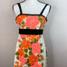 Vintage Hawaiian Floral Hibiscus Retro Dress