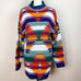 Vintage Units Made in USA Knit Navajo Sweater