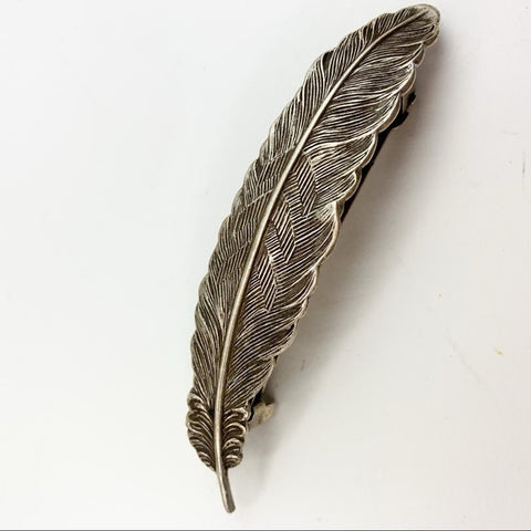 Vintage Feather Barrette Made in France