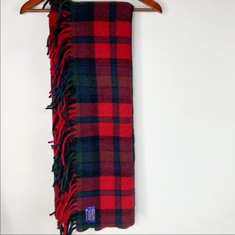 Vintage Pendleton Wool Tartan Blanket Throw