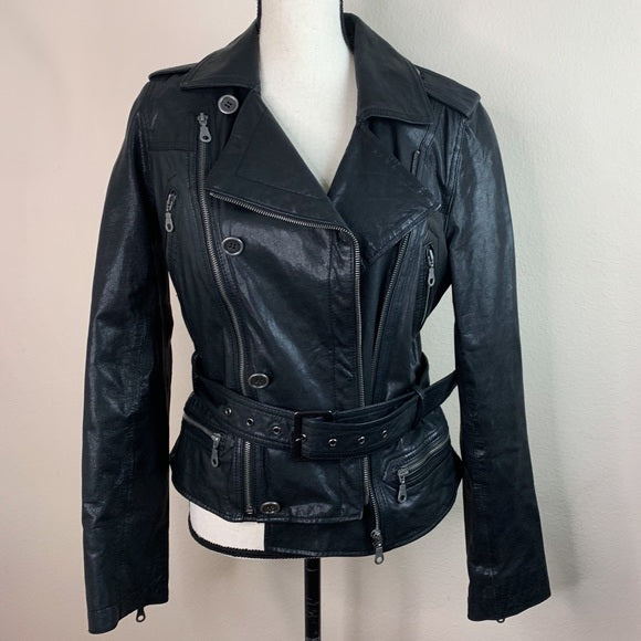 100% Genuine Leather Moto Jacket – The Stand Alone