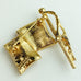 Vintage Napier American Flag Gold Tone Brooch Pin