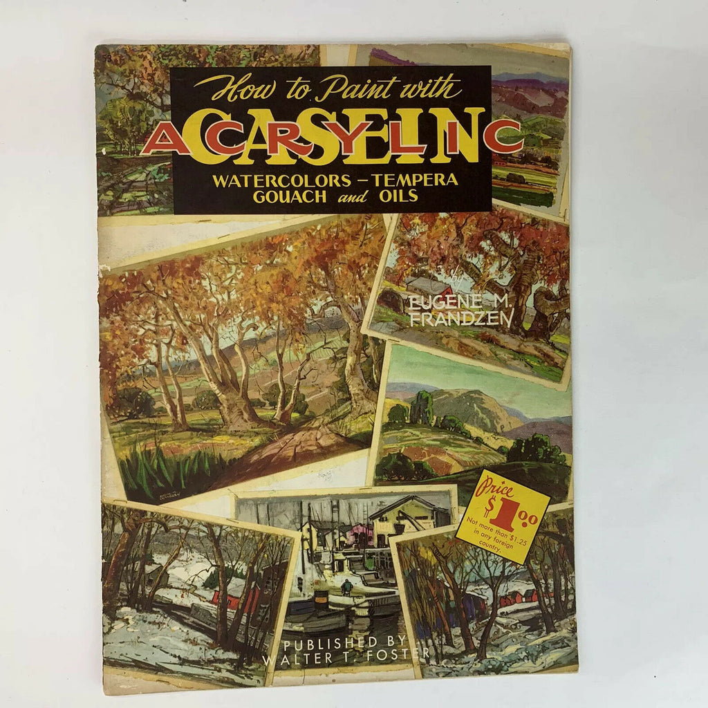 How to Paint with Casein Acrylic Watercolors Tempera Gouah cOils Walter T Foster