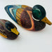 Vintage Wood Duck Decoy Figurine 2 Ducks