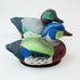 Vintage Jasco Ceramic Wood Duck Lint Remover Brush Decoy Figurine