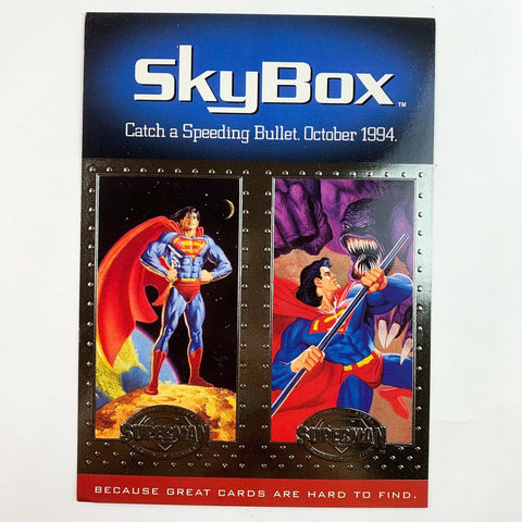 1994 DC Comics Superman Skybox Cath A Speeding Bullet 5" X 7" P Promo Card Uncut