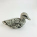 Carved Stone Duck Art Signed Stan Paper Weight