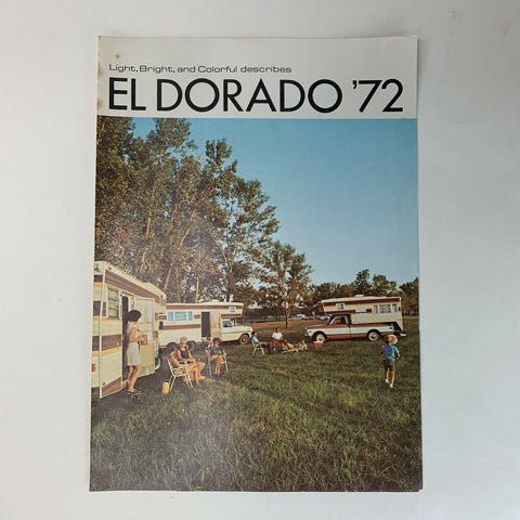 El Dorado Pickup Truck Camper Honorbuilt Trailer Co 1972 Brochure Ad
