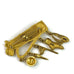 Vintage JJ Jonette Jewelry Gold Tone Golf Club Bag Dangle Pin Brooch