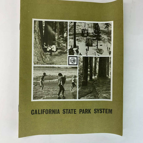 Vintage California State Park System Info and Map