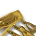 Vintage JJ Jonette Jewelry Gold Tone Golf Club Bag Dangle Pin Brooch