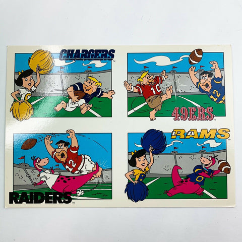 The Flinstones NFL Football 1993 Cardz San Diego Comic Con Card