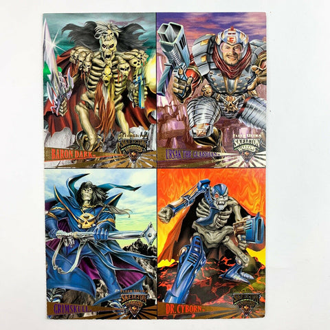 1995 Fleer Ultra Skeleton Warriors Uncut 4 Promo Cards