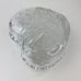 Home Beautiful Japan Glass Heart Lidded Trinket Box Candy Dish Frosted Roses