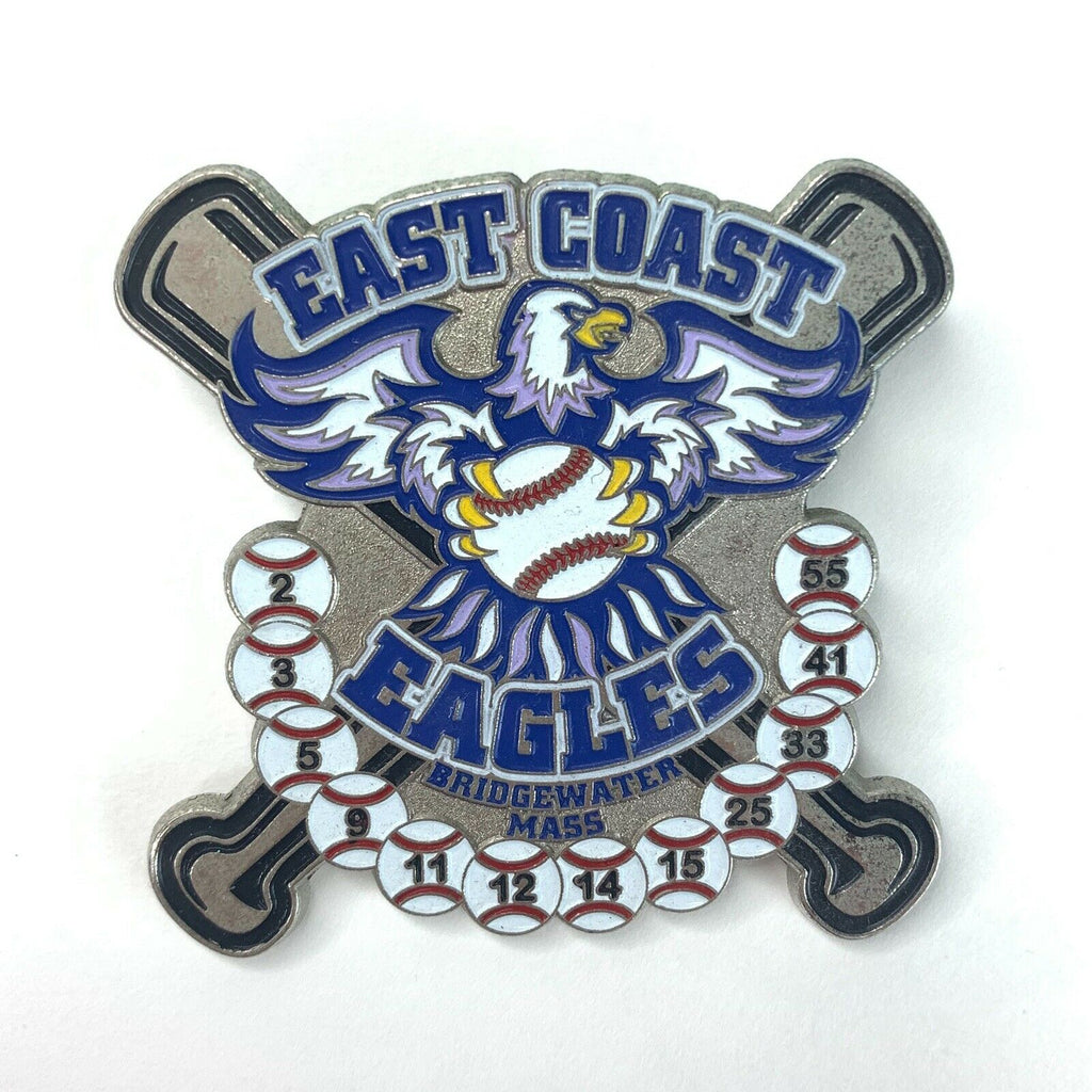 East Coast Eagles Bridgewater Massachusetts Baseball Pin