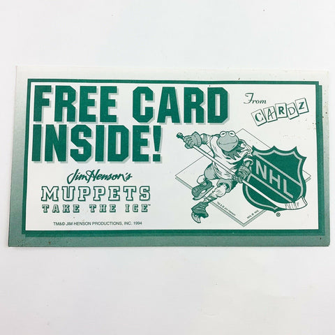1994 Cardz Jim Henderson's Muppets Take The Ice NHL Card Inside Envelope Sealed