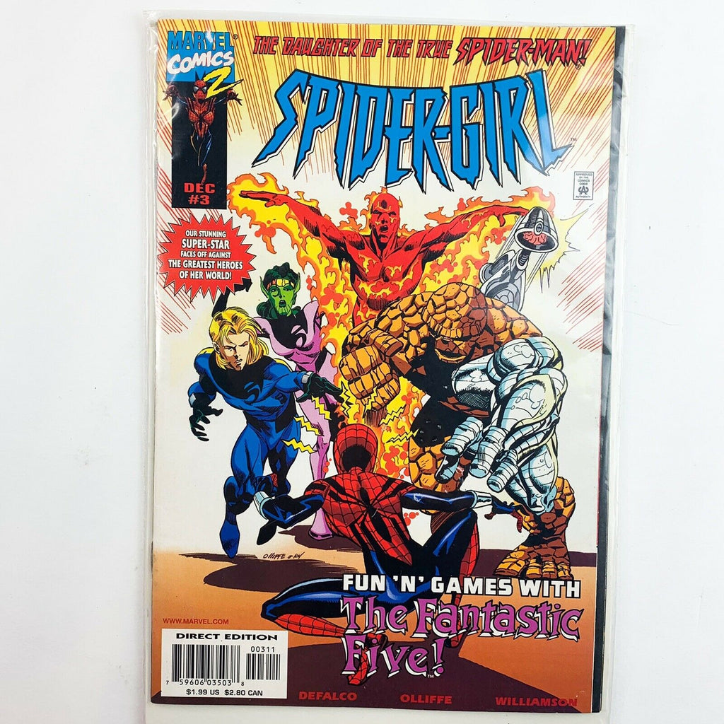 Spider-Girl Vol 1 No.3 1998 Spider-Man Daughter Fantastic Five Marvel Comics