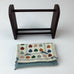 Dollhouse Miniature Wood Blanket Holder w/ Heart Quilt Wall Hanging Decoration