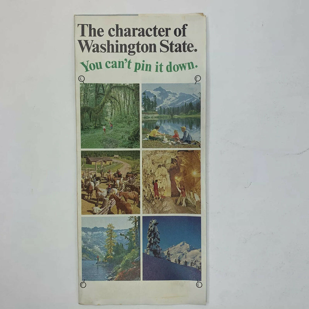 The Character of Washington State You Can't Pin It down Phamplet Color Brochure