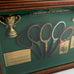 The History of the Tennis Racket Shadow Box Wall Art Hanging Sports