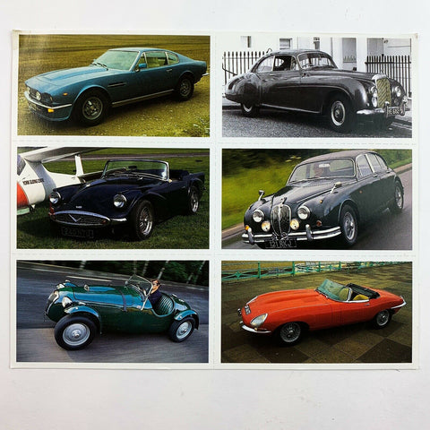 Vintage Cars Trading Card Automobile 6 Sheet Uncut Cards