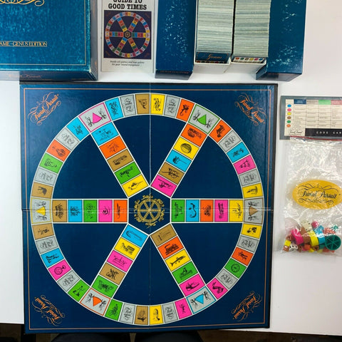 Vintage 1981Trivial Pursuit Master Game Genius Edition Trivia Board Game