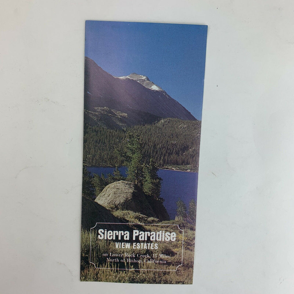 Sierra Paradise View Estates Bishop California Brochure