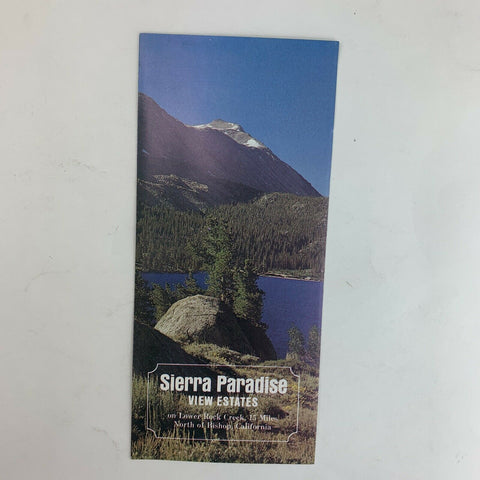 Sierra Paradise View Estates Bishop California Brochure