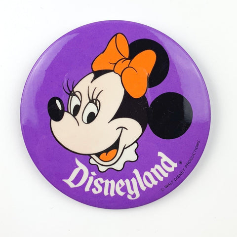 Walt DIsney Productions Disneyland Minnie Mouse Disney Button