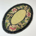 Dollhouse Floral Oval Rug 12" X 8" Decoration Doll House