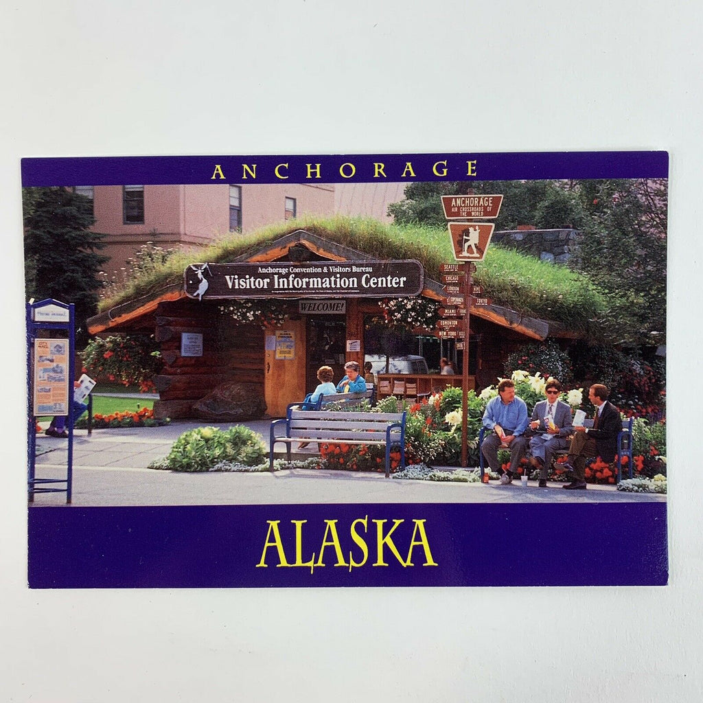 Postcard Visitor Information Center Anchorage Alaska AK Unposted
