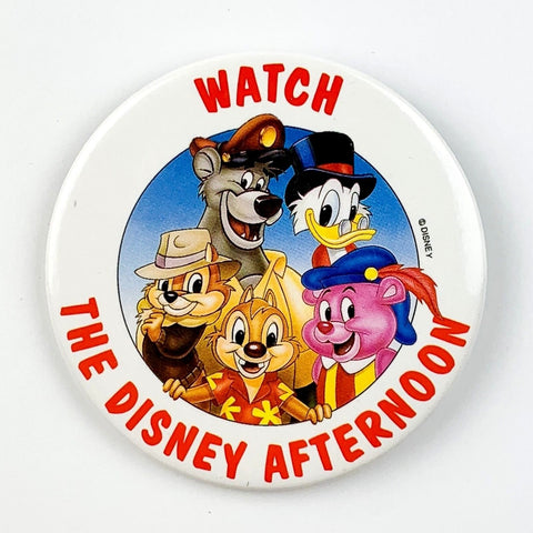 Disney Watch The Disney Afternoon Button Pinback