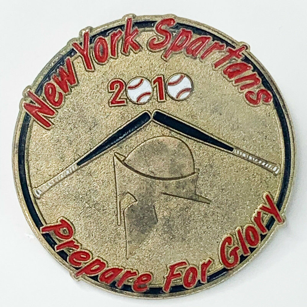 New York Spartans 2010 Perpare For Glory Baseball Sport Pin