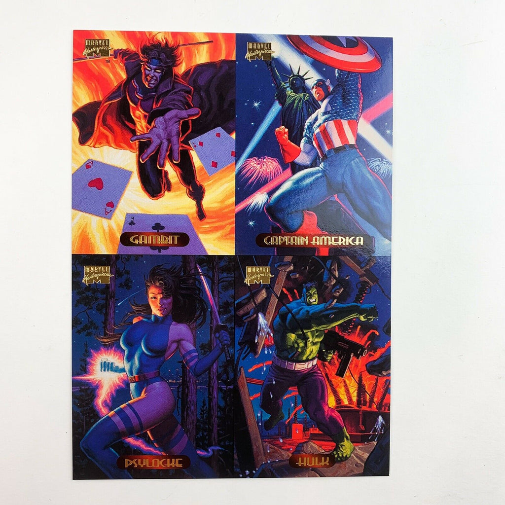 Marvel Masterpieces Uncut 4 Trading Card Sheet X-Men Promotional Promo