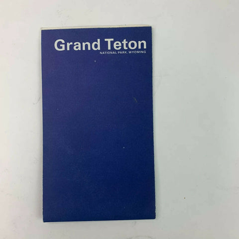 Vintage Grand Teton National Park Map and Guide Brochure 1967