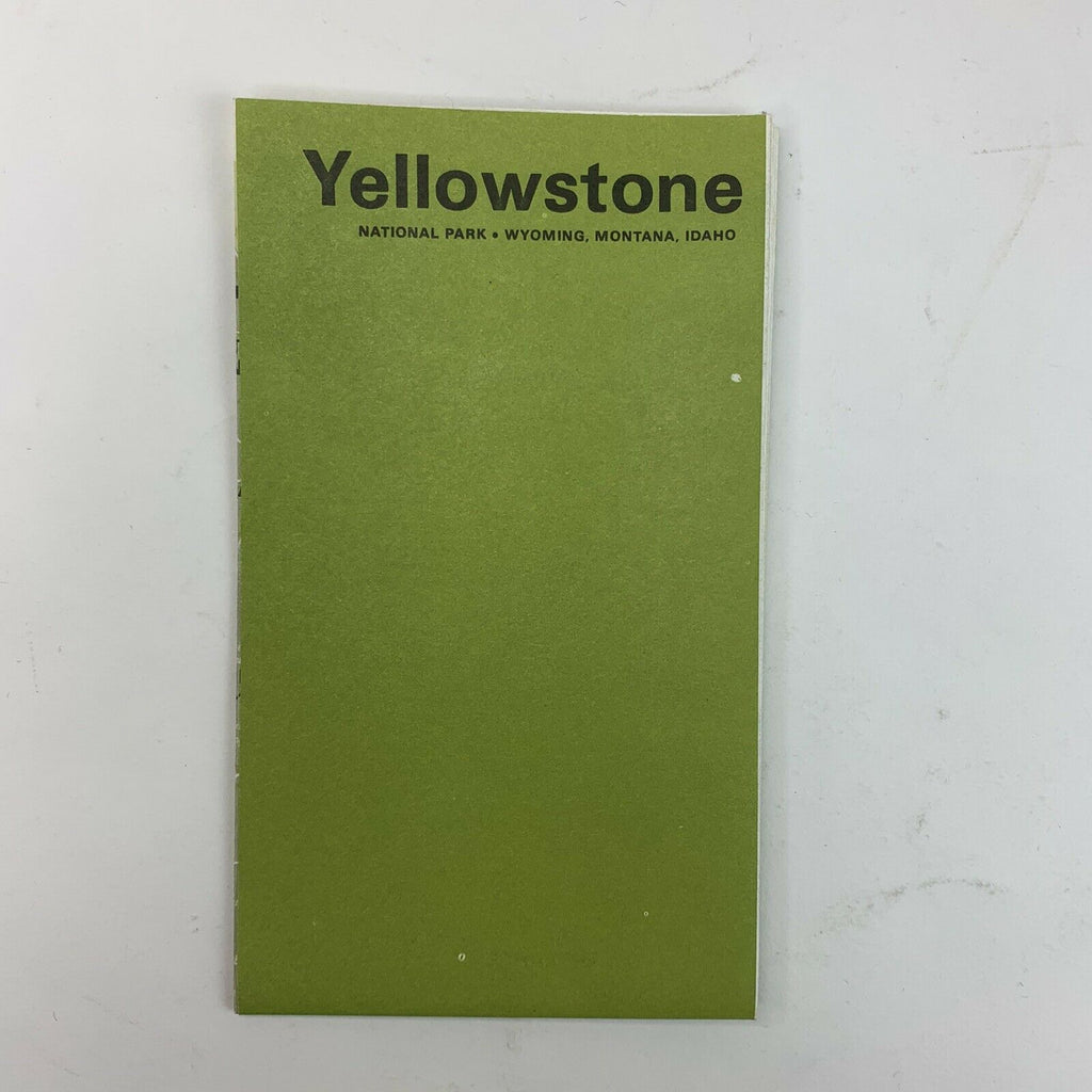 Vintage Yellowstone National Park Fold Out 1967 Map & Guide