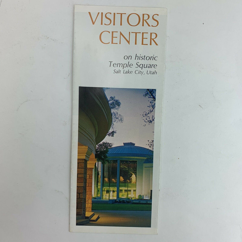 Visitors Center on Historic Temple Square Salt Lake City Utah Mormon Brochure