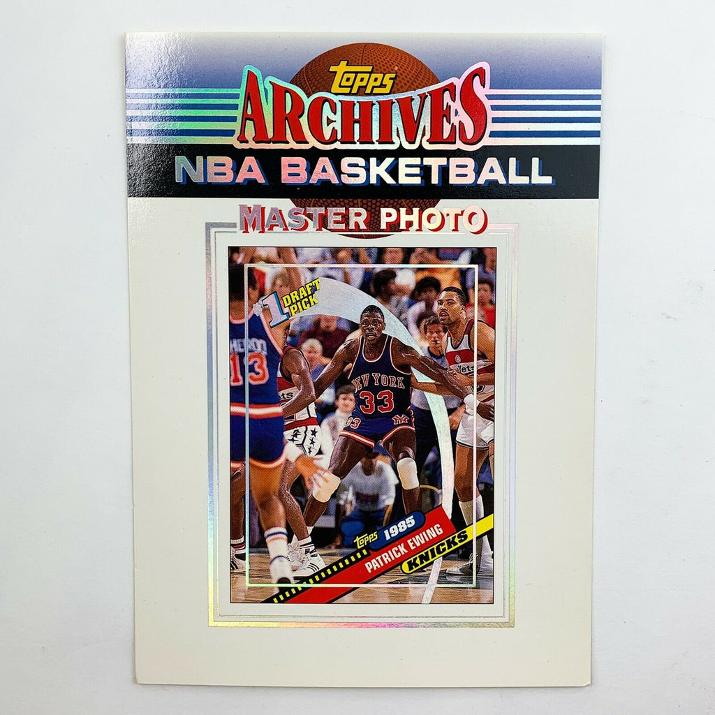 1993 Topps Archives Master Photo Patrick Ewing Knicks 5"x7" Color #1 Draft Photo