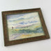 Miniature Dollhouse Wood Artwork Framed Picture Flying Kite Teri Jonas