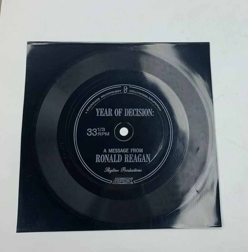 Ronald Reagan A Message Year Of Decision 33 1/3 RPM Flexi-disc Soundsheet