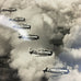 Vintage Photogrpahy Six Military Aircraft Flying in Air Photo 8X10