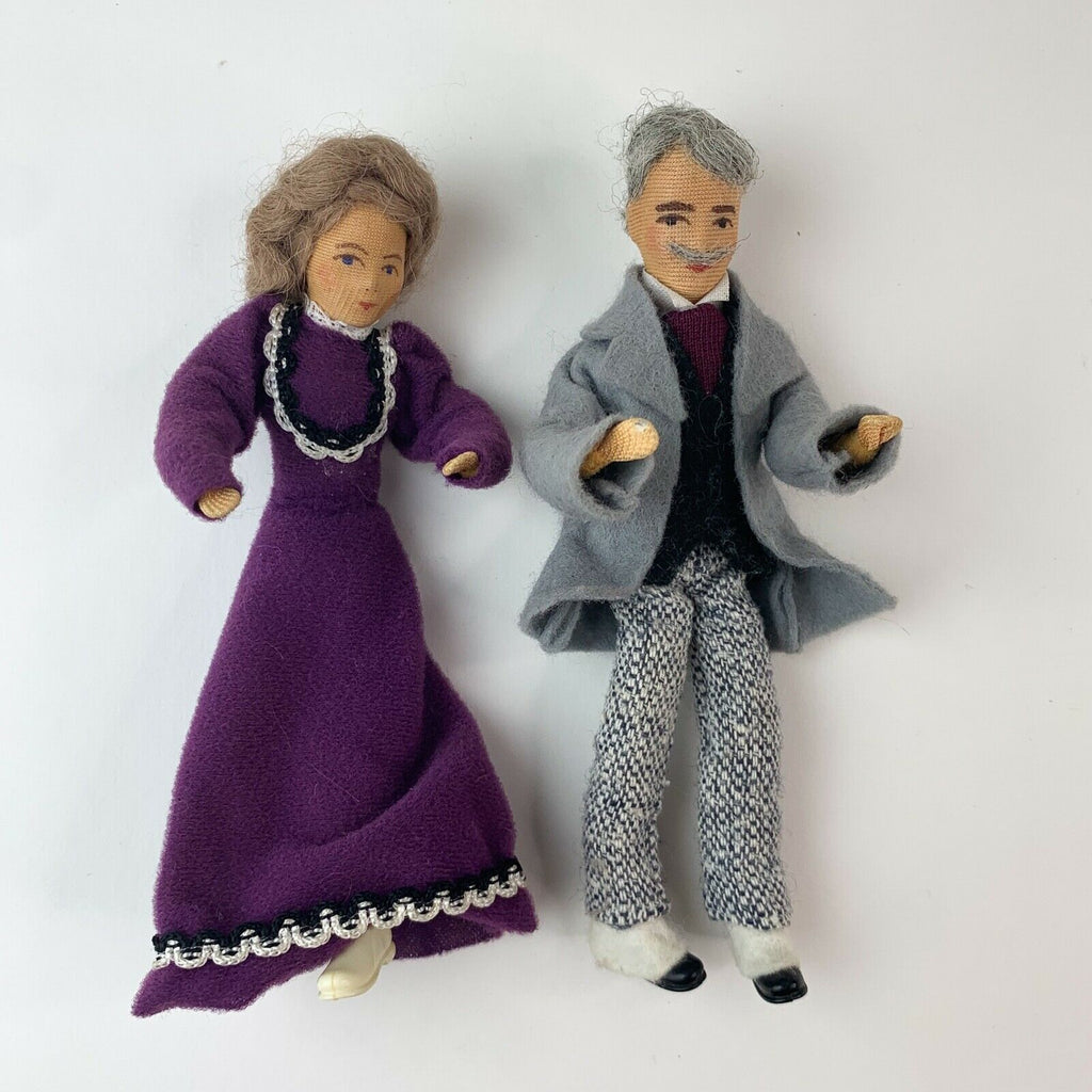 Dollhouse Doll Man Women Couple Thread 6" Dolls