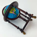 Dollhouse Miniature Globe on Spinning Wheels Tiny Doll House Decoration