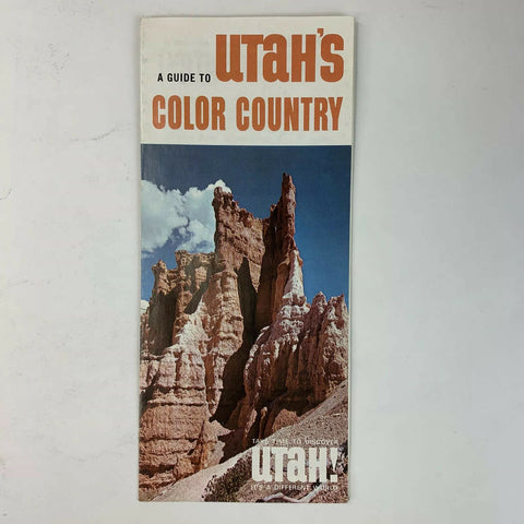 Utah's Color Country Brochure Tourist Map Attraction Brochure