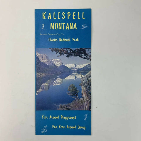 Glacier National Park Montana Vintage Color Photos Brochure